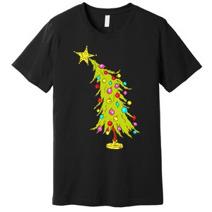 Whimsical Christmas Tree Trendy Christmas Tree Premium T-Shirt