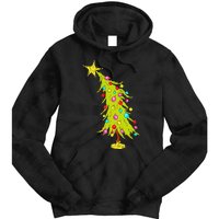 Whimsical Christmas Tree Trendy Christmas Tree Tie Dye Hoodie