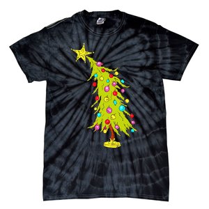 Whimsical Christmas Tree Trendy Christmas Tree Tie-Dye T-Shirt