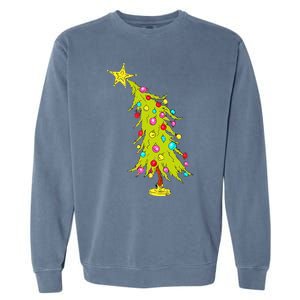 Whimsical Christmas Tree Trendy Christmas Tree Garment-Dyed Sweatshirt