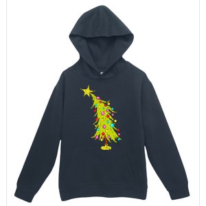 Whimsical Christmas Tree Trendy Christmas Tree Urban Pullover Hoodie