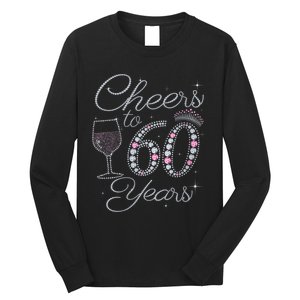 WoM.e.ns Cheers to 60 Years 1962 60Th Birthday Gift Tee For WoM.e.ns V-Neck Long Sleeve Shirt