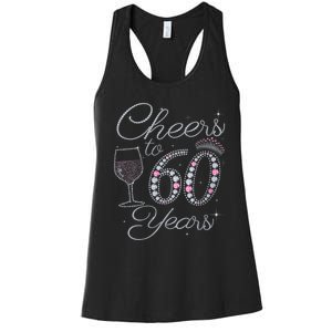 WoM.e.ns Cheers to 60 Years 1962 60Th Birthday Gift Tee For WoM.e.ns V-Neck Women's Racerback Tank