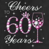 WoM.e.ns Cheers to 60 Years 60th Birthday Party 60 Years Old V-Neck Beanie