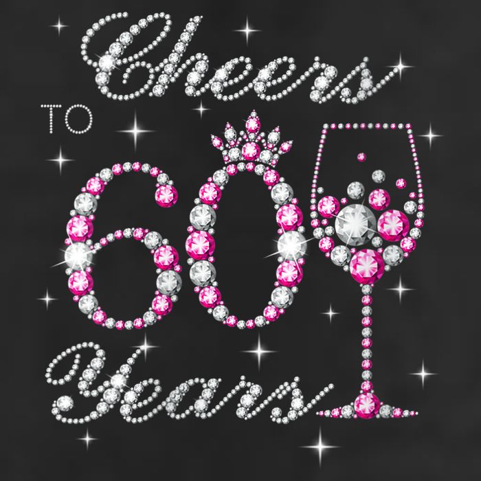 WoM.e.ns Cheers to 60 Years 60th Birthday Party 60 Years Old V-Neck Beanie