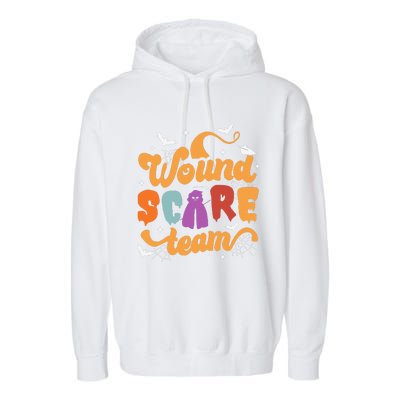 Wound Care Team Halloween Team Crew Nurse Practitioner Garment-Dyed Fleece Hoodie