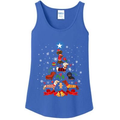 Weenie Christmas Tree Dog Xmas Costume Gift Gift Ladies Essential Tank