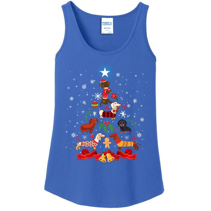 Weenie Christmas Tree Dog Xmas Costume Gift Gift Ladies Essential Tank