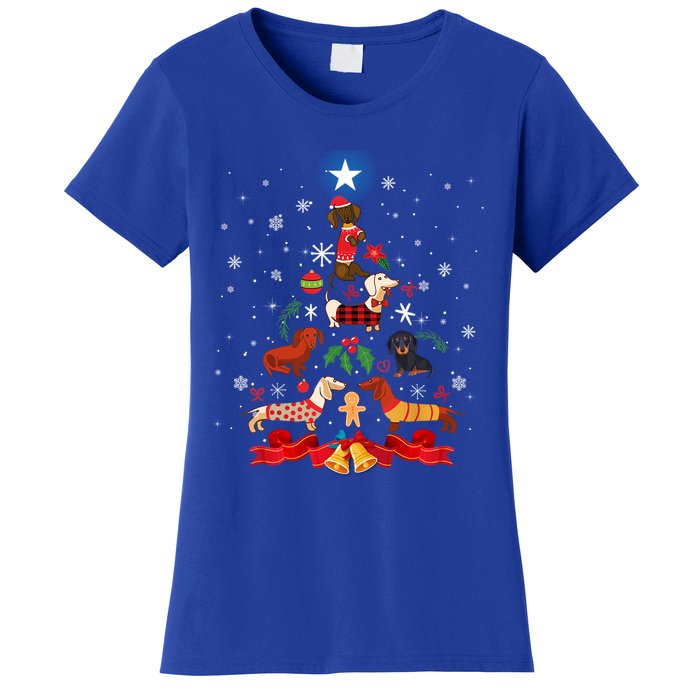 Weenie Christmas Tree Dog Xmas Costume Gift Gift Women's T-Shirt