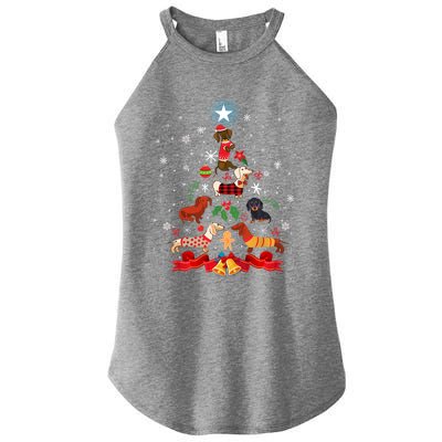 Weenie Christmas Tree Dog Xmas Costume Gift Gift Women's Perfect Tri Rocker Tank