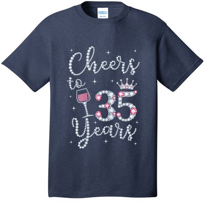 Wo Cheers to 35 Years 1984 35Th Birthday Present Gift Tee For Wo T-Shirt