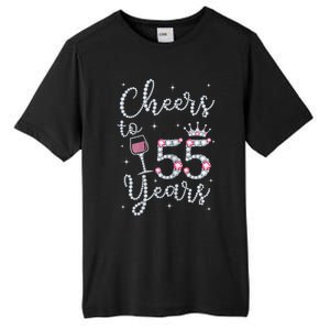 Wo Cheers to 55 Years 1964 55Th Birthday Present Gift Tee For Wo Tall Fusion ChromaSoft Performance T-Shirt