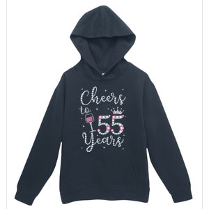 Wo Cheers to 55 Years 1964 55Th Birthday Present Gift Tee For Wo Urban Pullover Hoodie