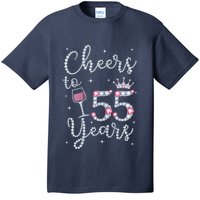 Wo Cheers to 55 Years 1964 55Th Birthday Present Gift Tee For Wo T-Shirt