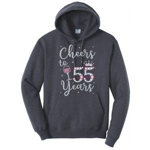 Wo Cheers to 55 Years 1964 55Th Birthday Present Gift Tee For Wo Tall Hoodie