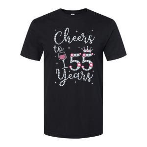 Wo Cheers to 55 Years 1964 55Th Birthday Present Gift Tee For Wo Softstyle CVC T-Shirt