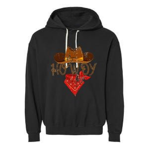 Western Cowboy Tees Howdy Garment-Dyed Fleece Hoodie