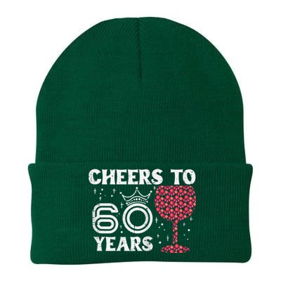 Wo Cheers To 60 Years 60th Birthday Party 60 Years Old Wo Knit Cap Winter Beanie