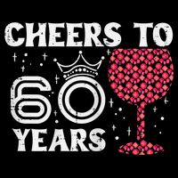 Wo Cheers To 60 Years 60th Birthday Party 60 Years Old Wo Backpack