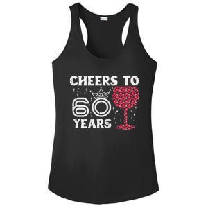 Wo Cheers To 60 Years 60th Birthday Party 60 Years Old Wo Ladies PosiCharge Competitor Racerback Tank