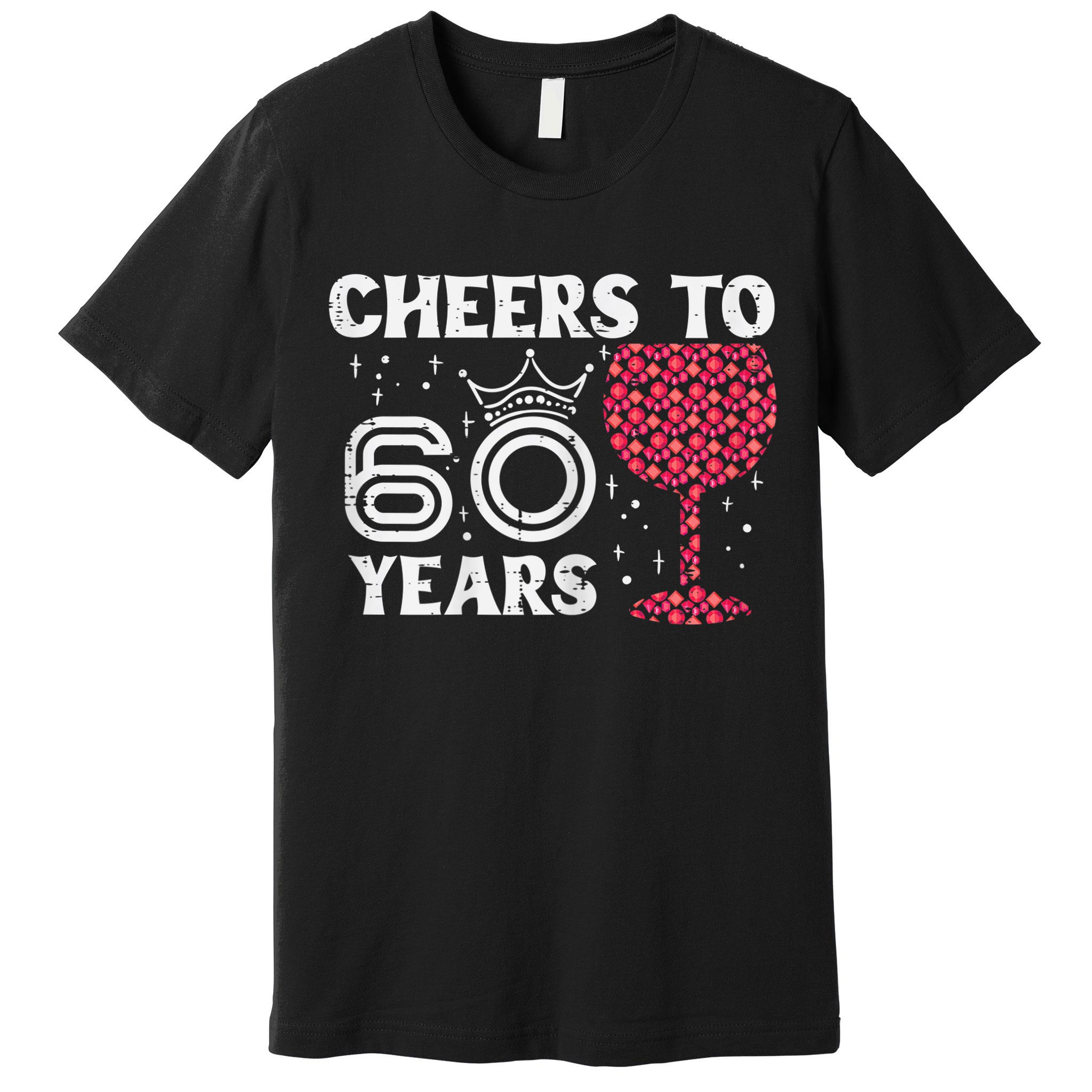 Wo Cheers To 60 Years 60th Birthday Party 60 Years Old Wo Premium T-Shirt