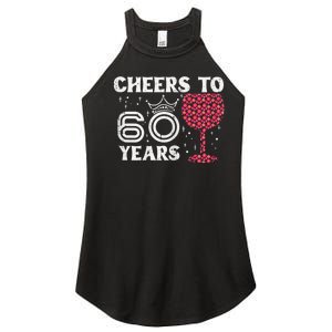 Wo Cheers To 60 Years 60th Birthday Party 60 Years Old Wo Women's Perfect Tri Rocker Tank