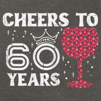 Wo Cheers To 60 Years 60th Birthday Party 60 Years Old Wo Cotton Canvas Backpack