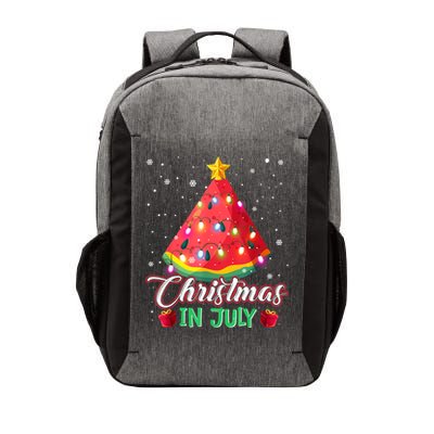 Watermelon Christmas Tree Christmas In July Summer Vacation Vector Backpack