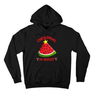 Watermelon Christmas Tree Christmas In August Summer Hoodie