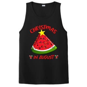 Watermelon Christmas Tree Christmas In August Summer PosiCharge Competitor Tank