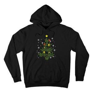 Weed Christmas Tree Xmas Pj 420 Cannabis Marijuana Pot Hoodie