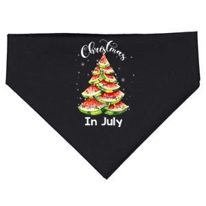 Waterlemon Christmas Tree Christmas In July Summer Vacation USA-Made Doggie Bandana