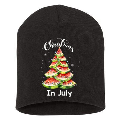 Waterlemon Christmas Tree Christmas In July Summer Vacation Short Acrylic Beanie