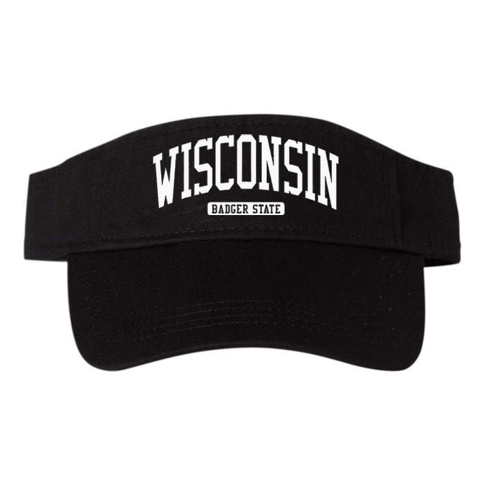 Wisconsin College University Style Valucap Bio-Washed Visor