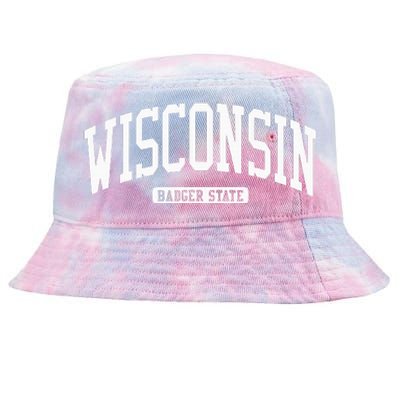 Wisconsin College University Style Tie-Dyed Bucket Hat