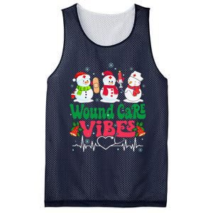 Wound Care Vibes Nurse Snowman Stethoscope Funny Christmas Mesh Reversible Basketball Jersey Tank