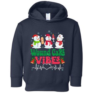 Wound Care Vibes Nurse Snowman Stethoscope Funny Christmas Toddler Hoodie