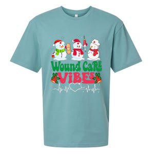 Wound Care Vibes Nurse Snowman Stethoscope Funny Christmas Sueded Cloud Jersey T-Shirt