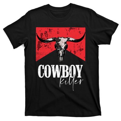 Western Cowgirl Vintage Punchy Skull T-Shirt