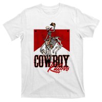 Western Cowboy Vintage Punchy Cowboy Killers Skull Skeleton T-Shirt