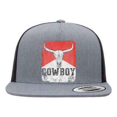 Western Cow vintage Punchy Cow Killers Flat Bill Trucker Hat