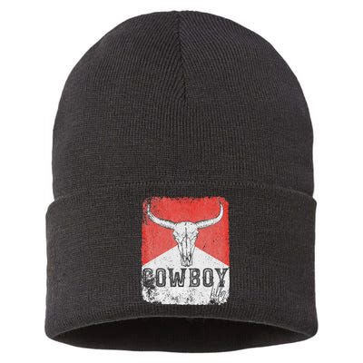 Western Cow vintage Punchy Cow Killers Sustainable Knit Beanie