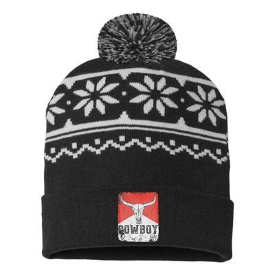 Western Cow vintage Punchy Cow Killers USA-Made Snowflake Beanie