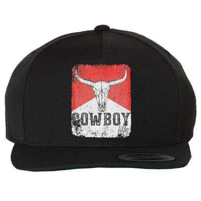 Western Cow vintage Punchy Cow Killers Wool Snapback Cap