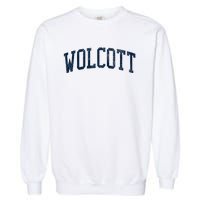 Wolcott Ct Vintage Athletic Sports Garment-Dyed Sweatshirt