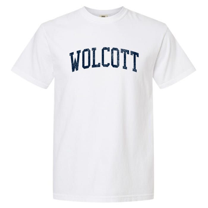 Wolcott Ct Vintage Athletic Sports Garment-Dyed Heavyweight T-Shirt