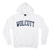 Wolcott Ct Vintage Athletic Sports Hoodie