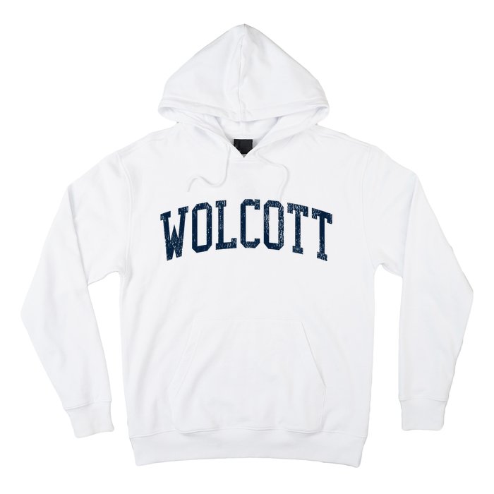 Wolcott Ct Vintage Athletic Sports Hoodie