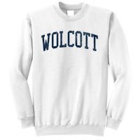 Wolcott Ct Vintage Athletic Sports Sweatshirt