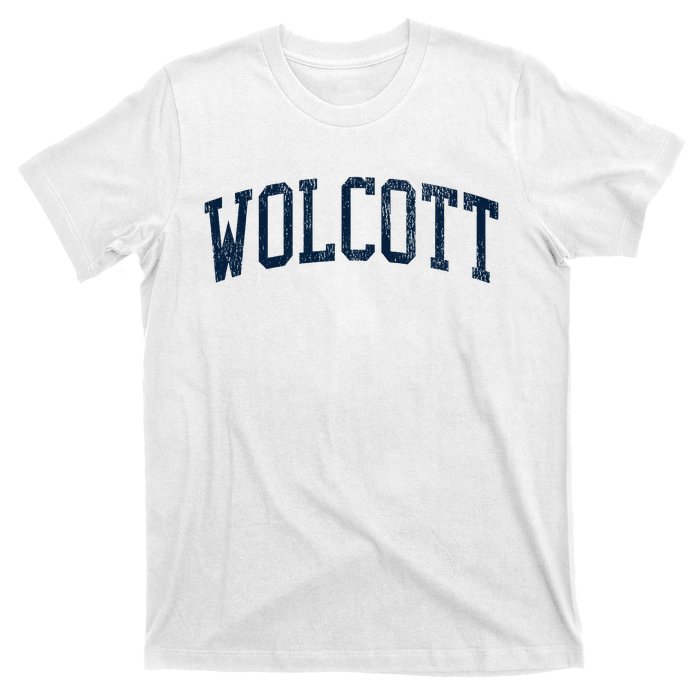 Wolcott Ct Vintage Athletic Sports T-Shirt